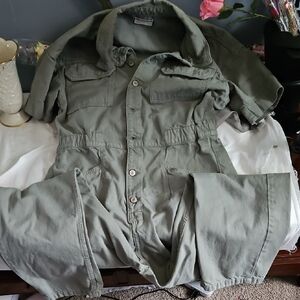 We The Free Olive Jumpsuit